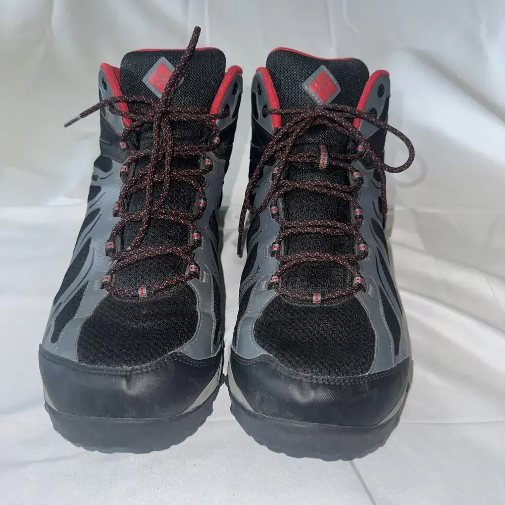 Columbia Tech Light Out Dry Waterproof, Hiking Boots Size 11 1/2 Gray, And Black